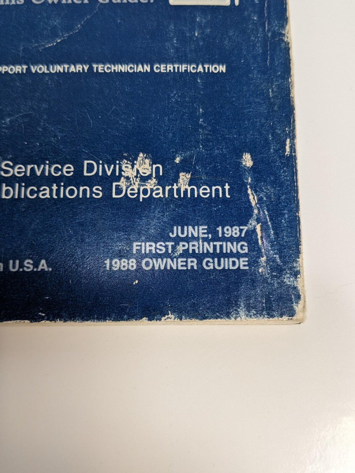 Vintage 1988 Ford Mustang Owner's Guide Book Operating Manual First Printing