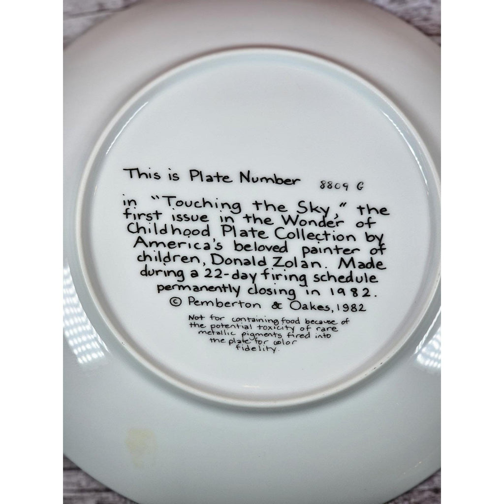 Vintage Donald Zolan Child Umbrella Plate 8.5" Pemberton & Oakes