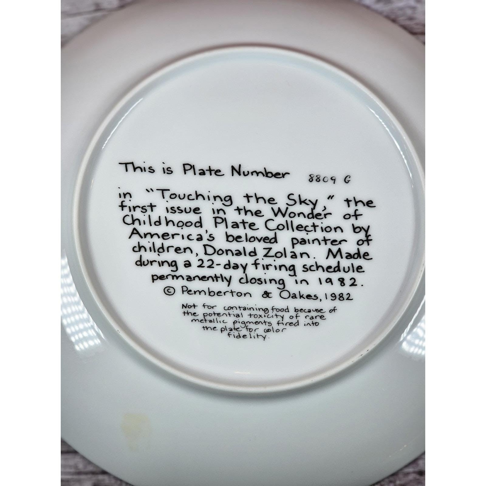 Vintage Donald Zolan Child Umbrella Plate 8.5" Pemberton & Oakes