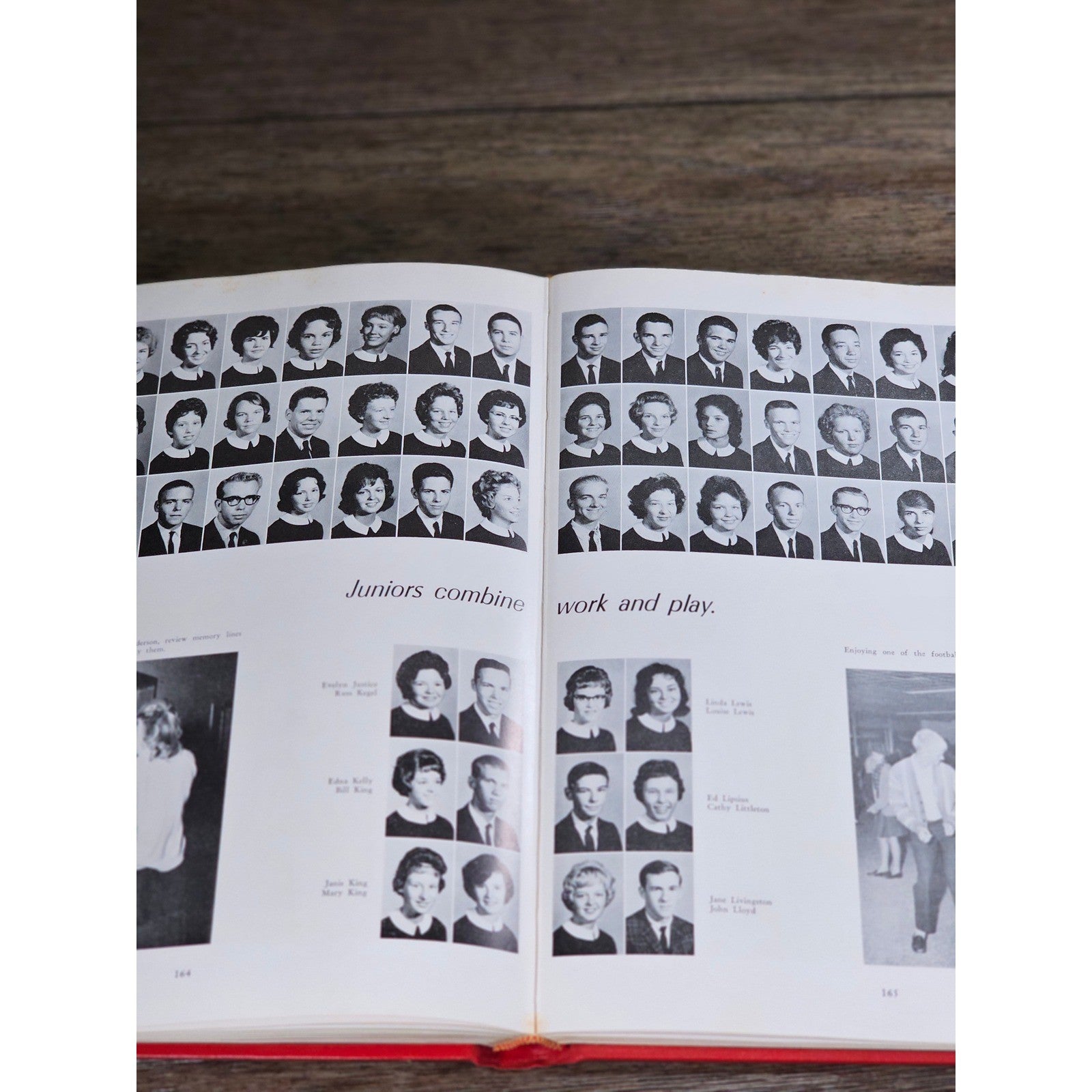 1963 Hanoverian Yearbook Wilmington NC Senior Class Red Hardcover