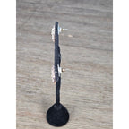 Textured Gold Tone Round Stud Earrings Vintage Style Minimal Earrings