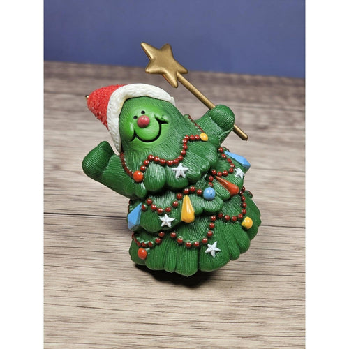 Hallmark Jolly Christmas Tree Ornament Vintage Keepsake 1982