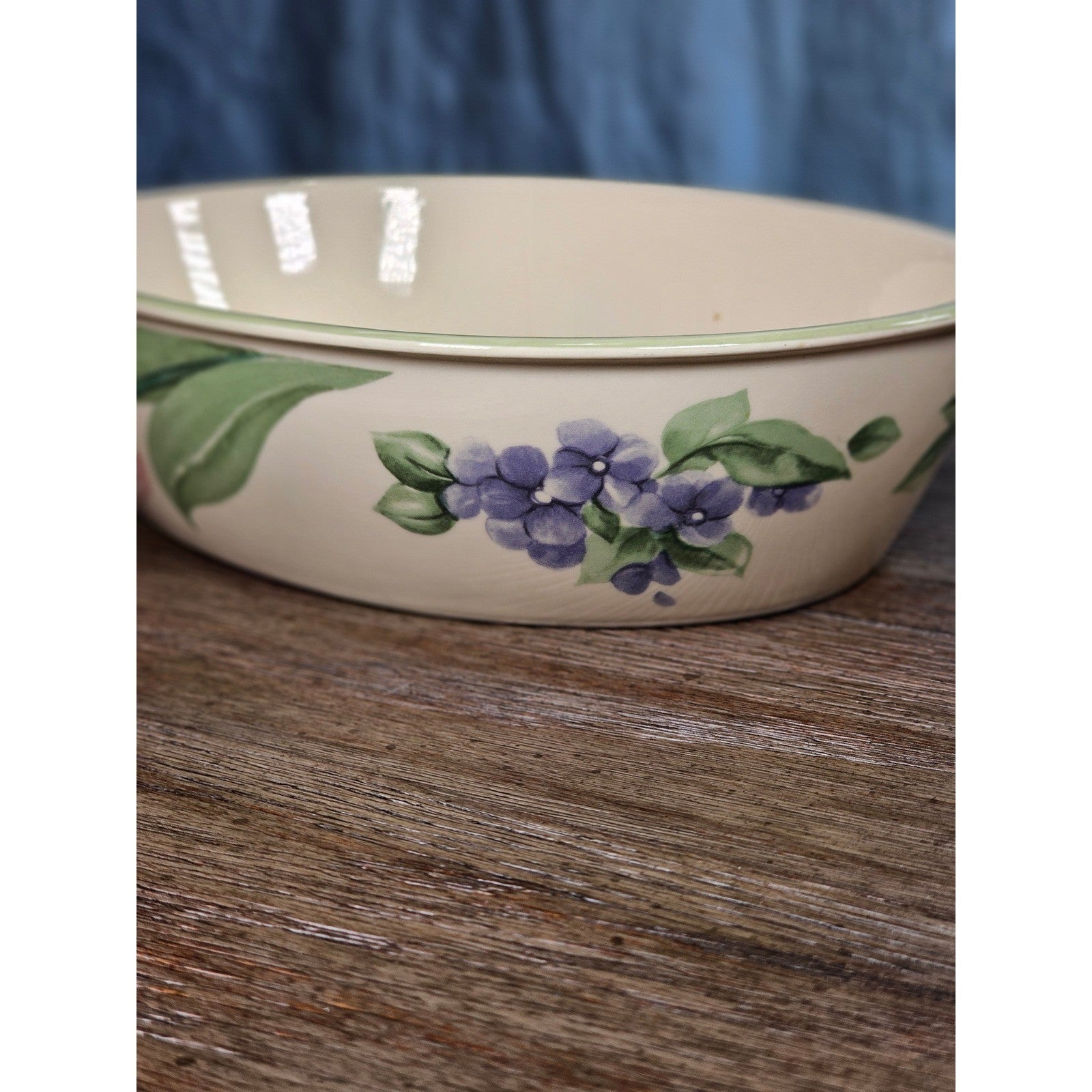 Vintage Pfaltzgraff Floral Oval Baking Dish Oven Microwave Safe USA