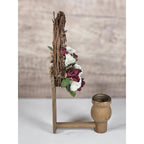 Vintage Grapevine Heart Wall Sconces Set of 2 Rustic Floral Candle Holders