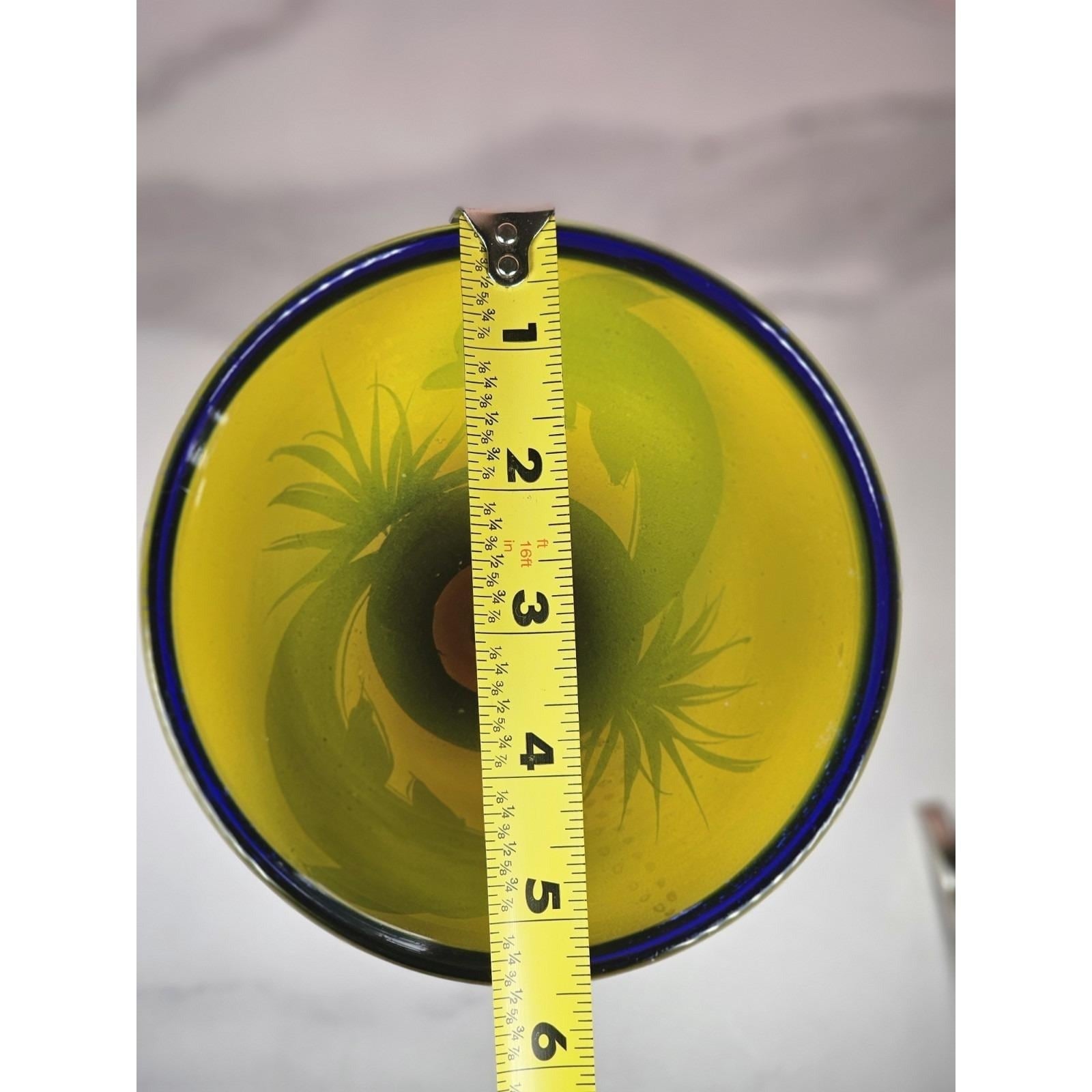 Hand Painted Dolphin Martini Glass Cobalt Blue Cabo San Lucas