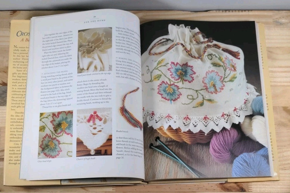 Vintage Cross-Stitch Book Lot — Set of 3 Pattern Books