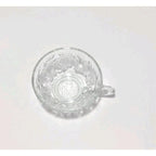 Princess House Fantasia Cup Poinsettia Crystal Pedestal Glass