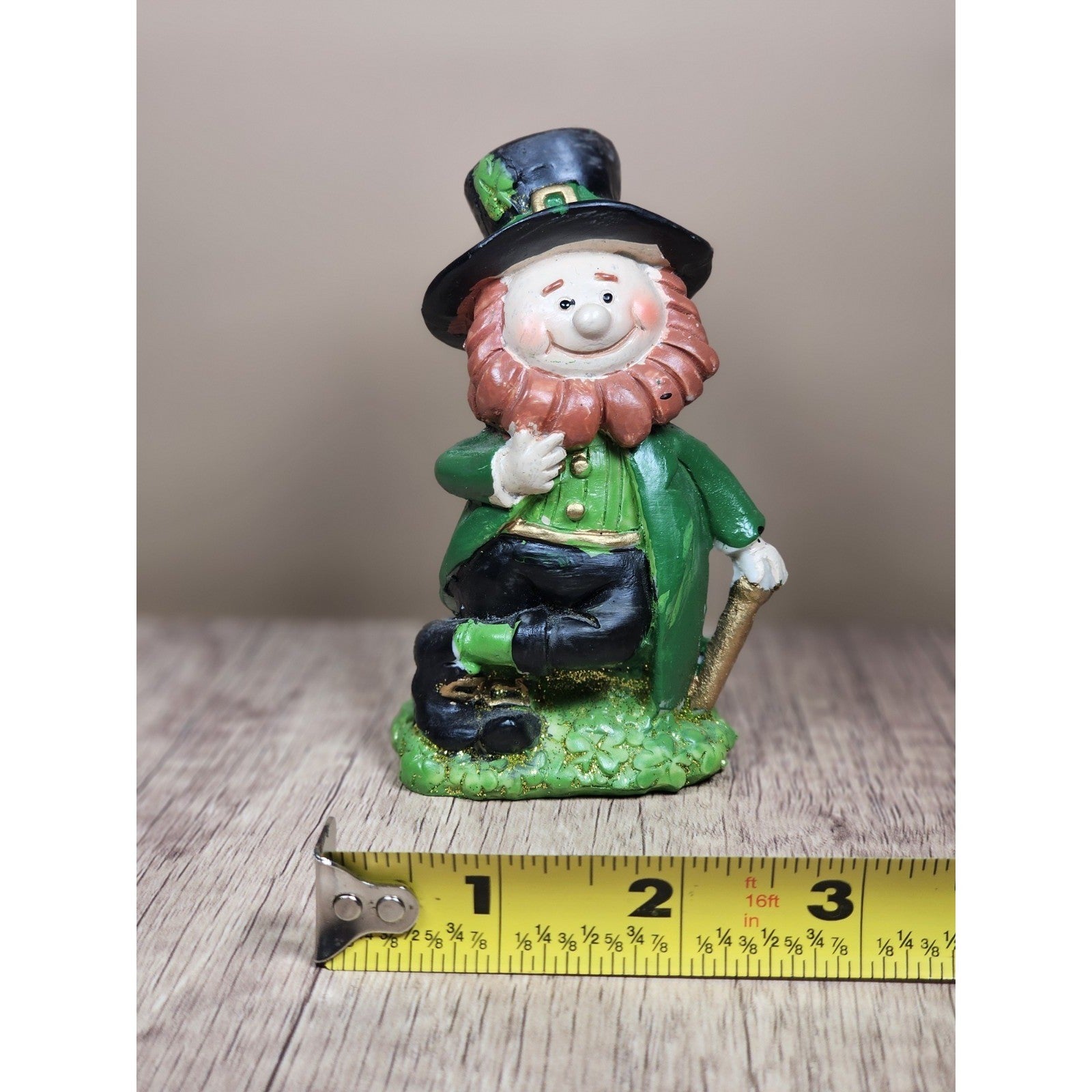 Vintage Leprechaun Pottery Figurine Saint Patrick's Day Decor