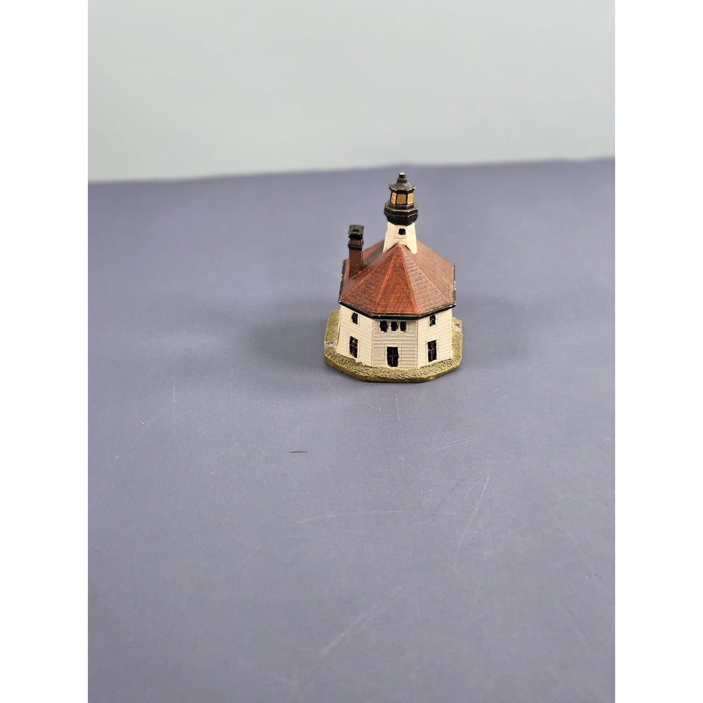 Lenox Eldred Rock Lighthouse Thimble Vintage Miniature Alaska Collectible