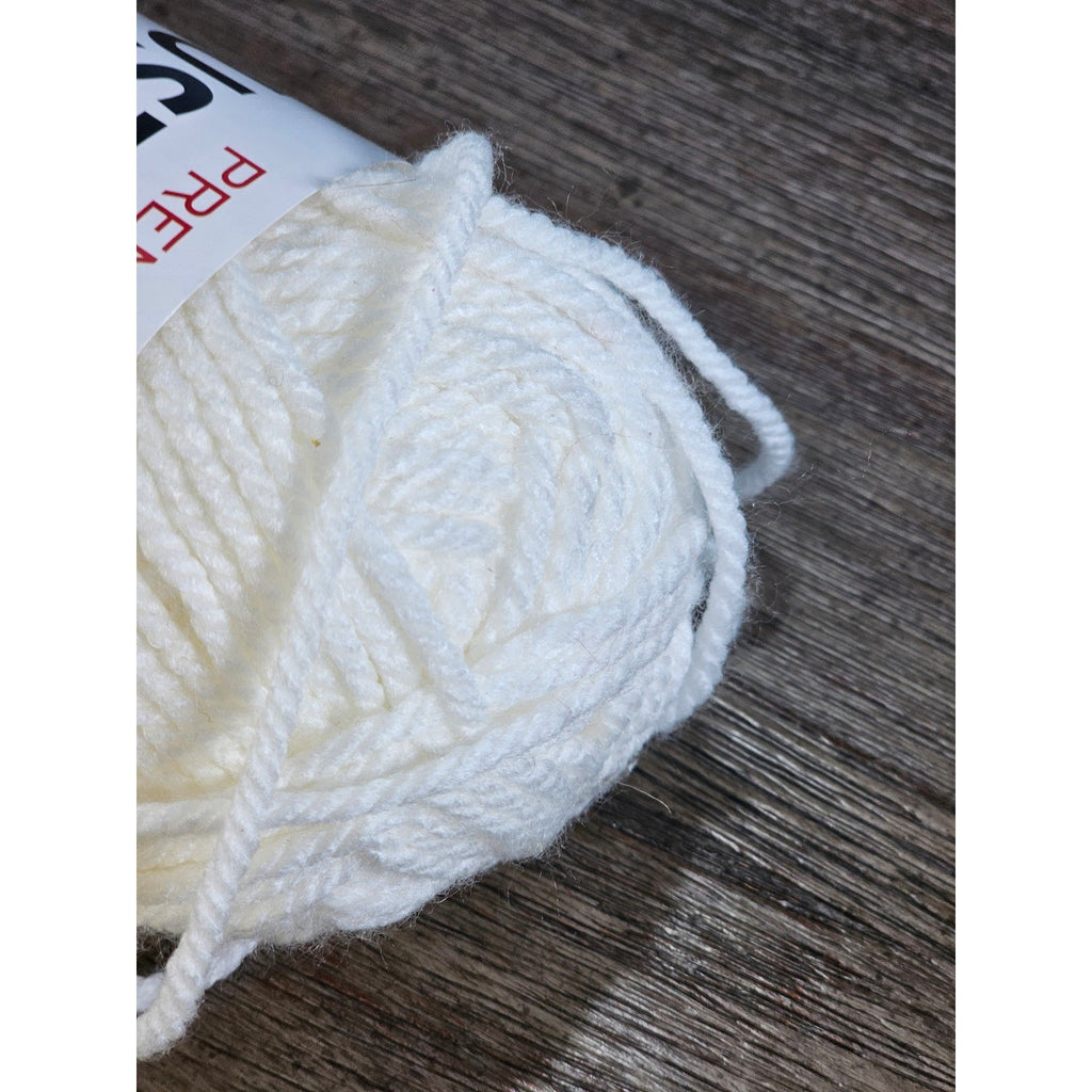 Premier Just Yarn Chunky Cream Acrylic Yarn Bulky 5 Skein 82 Yards