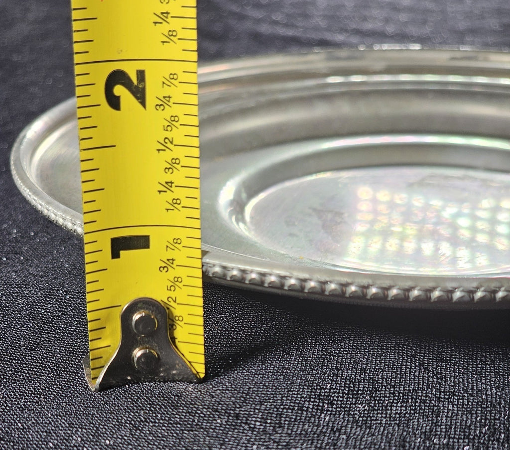 MCM Vintage BW Buenilum Hand Forged Hammered Aluminum Plate 6 1/2" Collectible