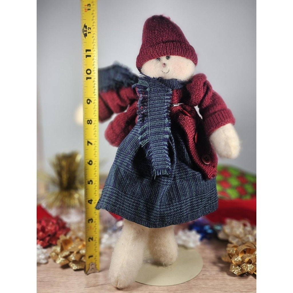 Vintage Snowman Plush Figure Crazy Mountain Imports 11 Inch