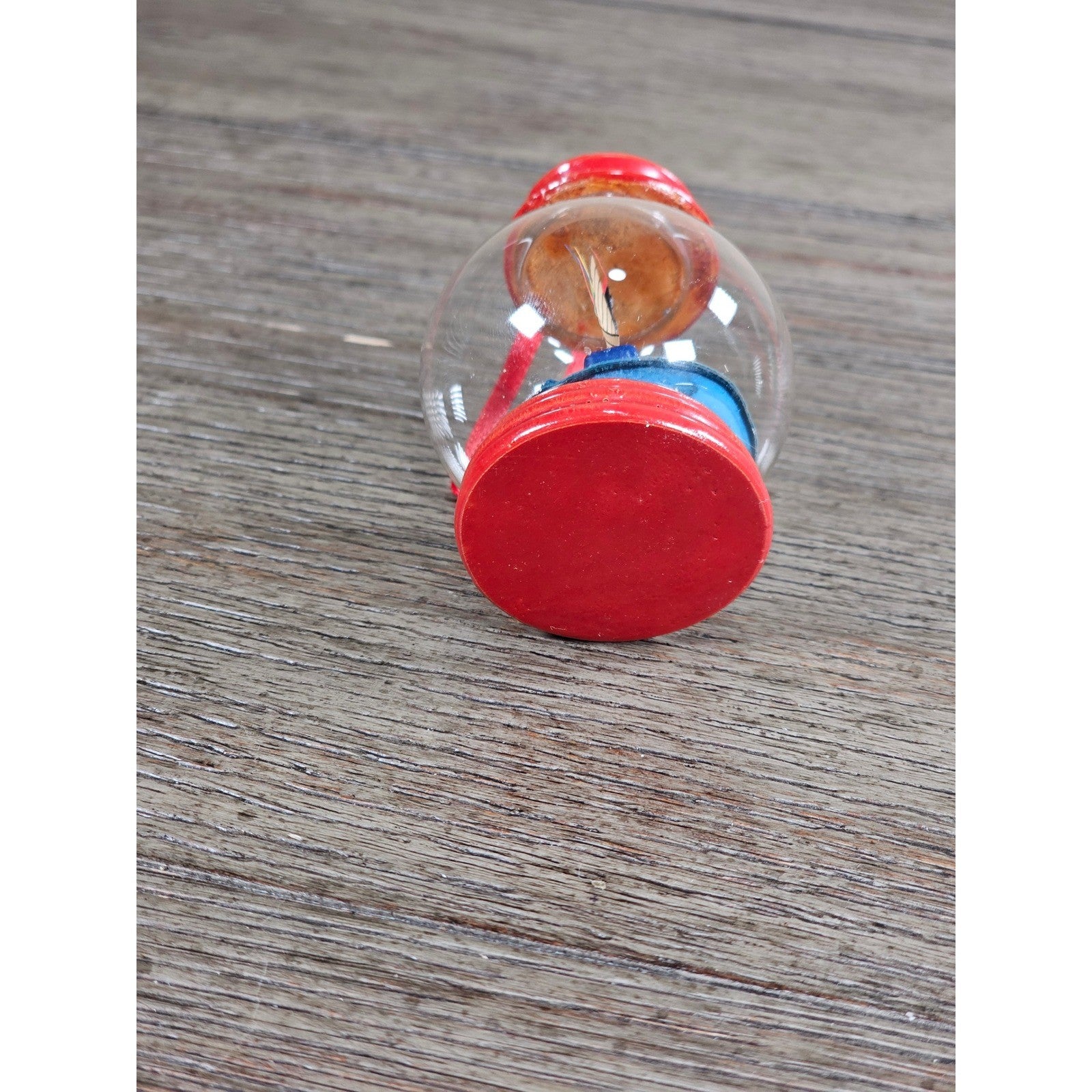 Vintage Style Sailboat Lantern Ornament Wood Glass Nautical Decor