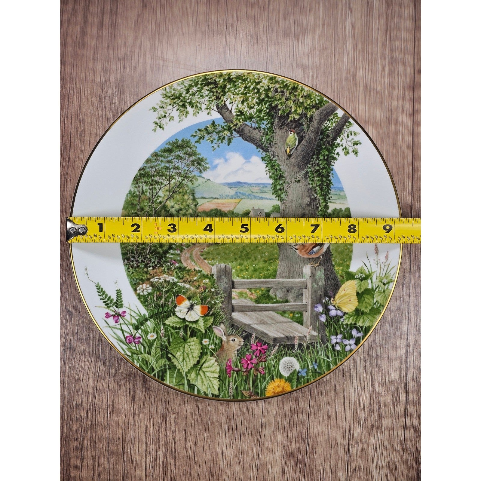 Vintage Franklin Porcelain Plate A Country Path in May Peter Barrett 9 Inch