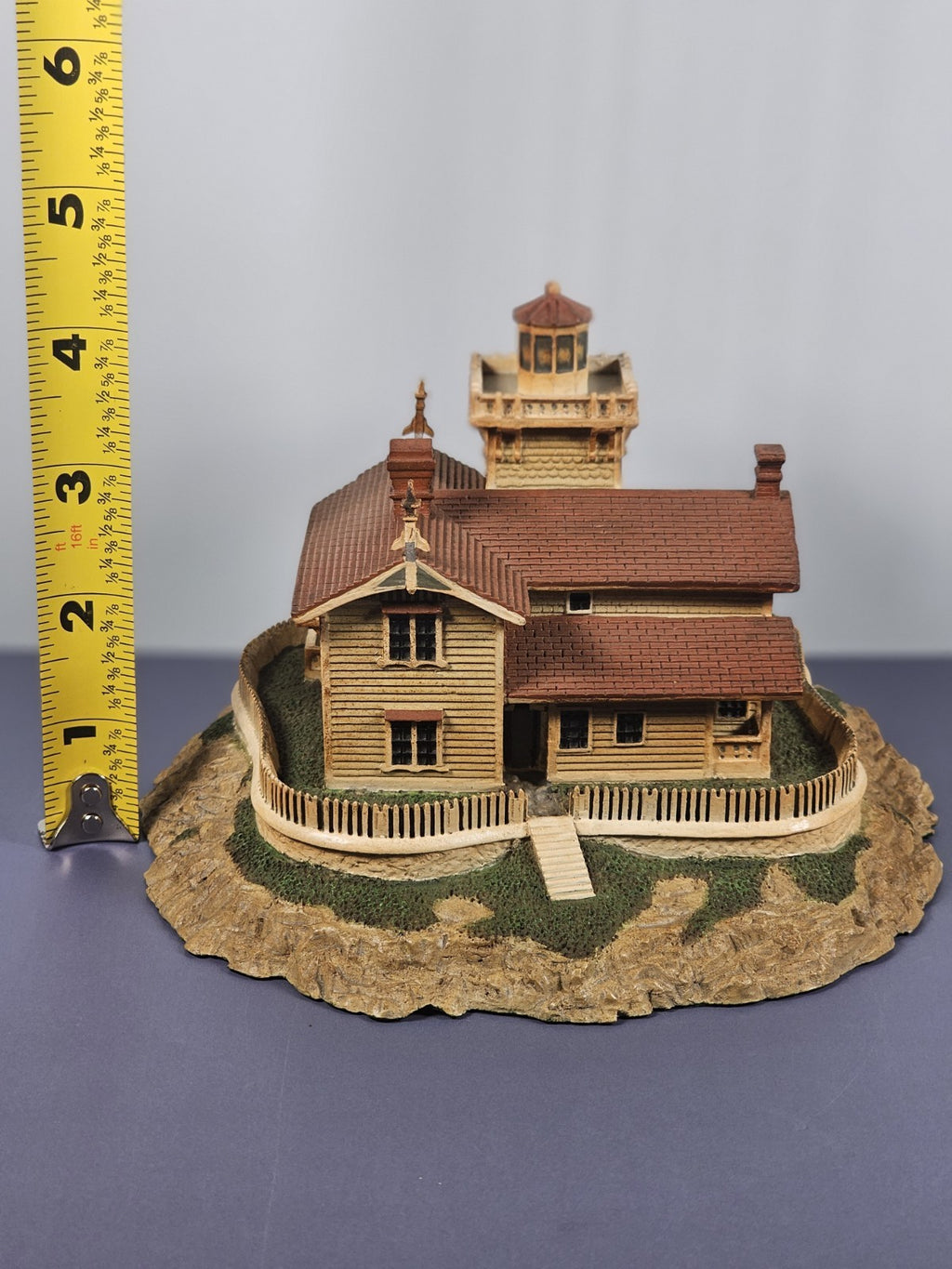 Danbury Mint East Brother Light Station Replica From Historic American Lighthous