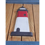 Rustic Wooden Lighthouse Wall Decor Nautical Coastal Accent 12 x 7.5