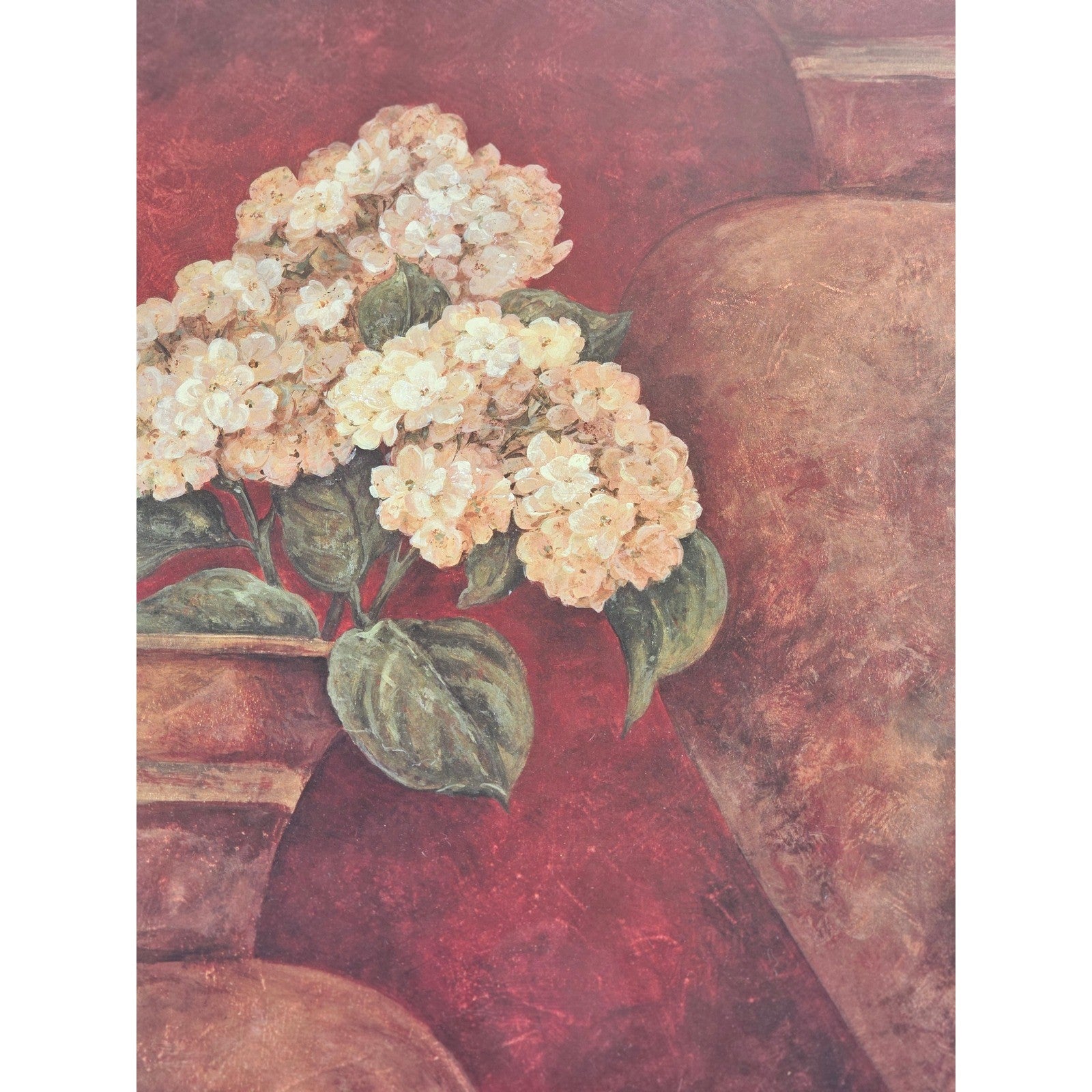 Tuscan Summer Framed Floral Wall Art 18x22 Vintage Italian Style Print