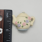 Magnet Paula's Cherished Sentiment Mini Plate and 2 Miniature Magnet Teapots