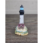 Resin Lighthouse Figurine Coastal Decor Mini Lighthouse Nautical Accent