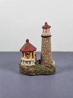 Vintage 90s Ks Collection Lighthouse Figurine With Gazebo