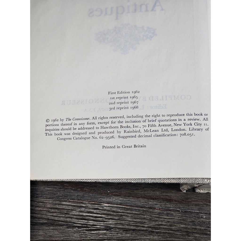 The Complete Encyclopedia of Antiques 1962 First Edition Hardcover