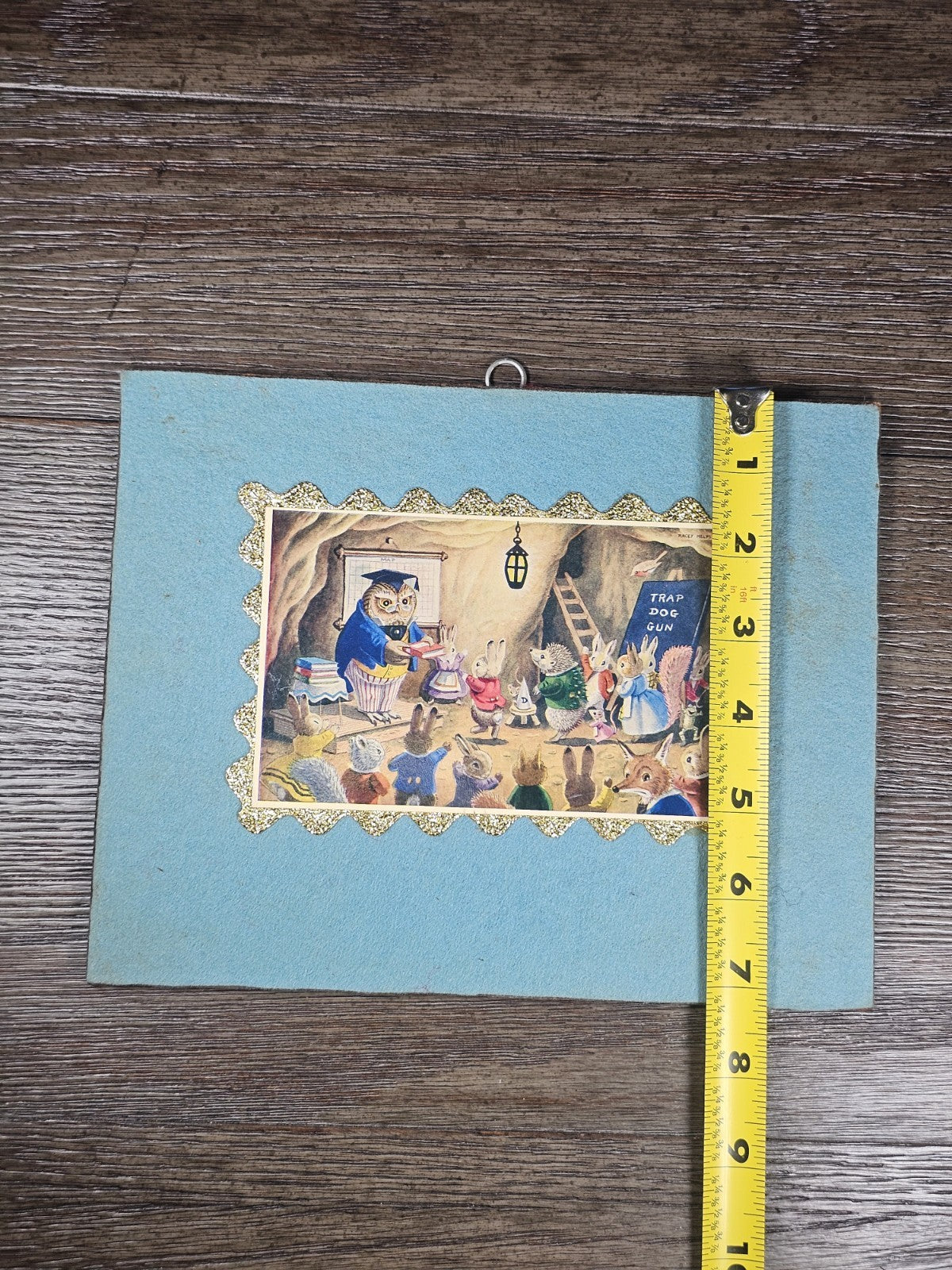 Vintage Racey Helps Postcard Wall Art Set of 7 – 9"x7" Woodland Animals