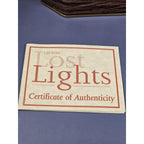 Lefton Wolf Island Lighthouse Lost Lights w/ Tin Box COA