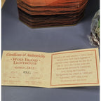 Lefton Wolf Island Lighthouse Lost Lights w/ Tin Box COA