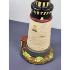 KS Collection Lighthouse Figurine Blue Brick Base Coastal Decor
