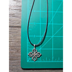 Vintage Sterling Silver Ornate Cross Necklace Pendant
