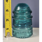Vintage Hemingray No 12 Glass Insulator Aqua Utility Glass