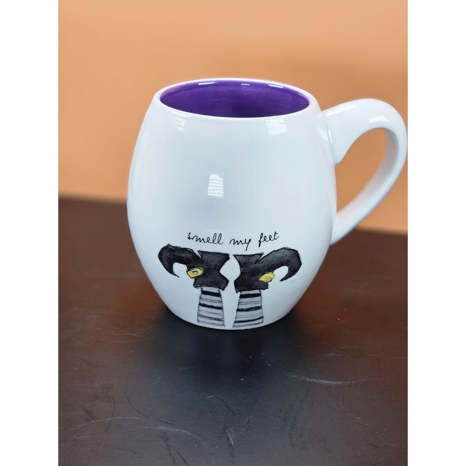 Vintage Rae Dunn Halloween Mug Set of 6 Ceramic Witch Theme Cups