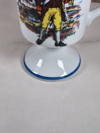 VTG Colonial Fred Roberts Co Footed Coffee Mug — American Revolutionary War