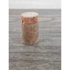 Antique Cork Cylinder Box Primitive Small Lidded Container 3.5"