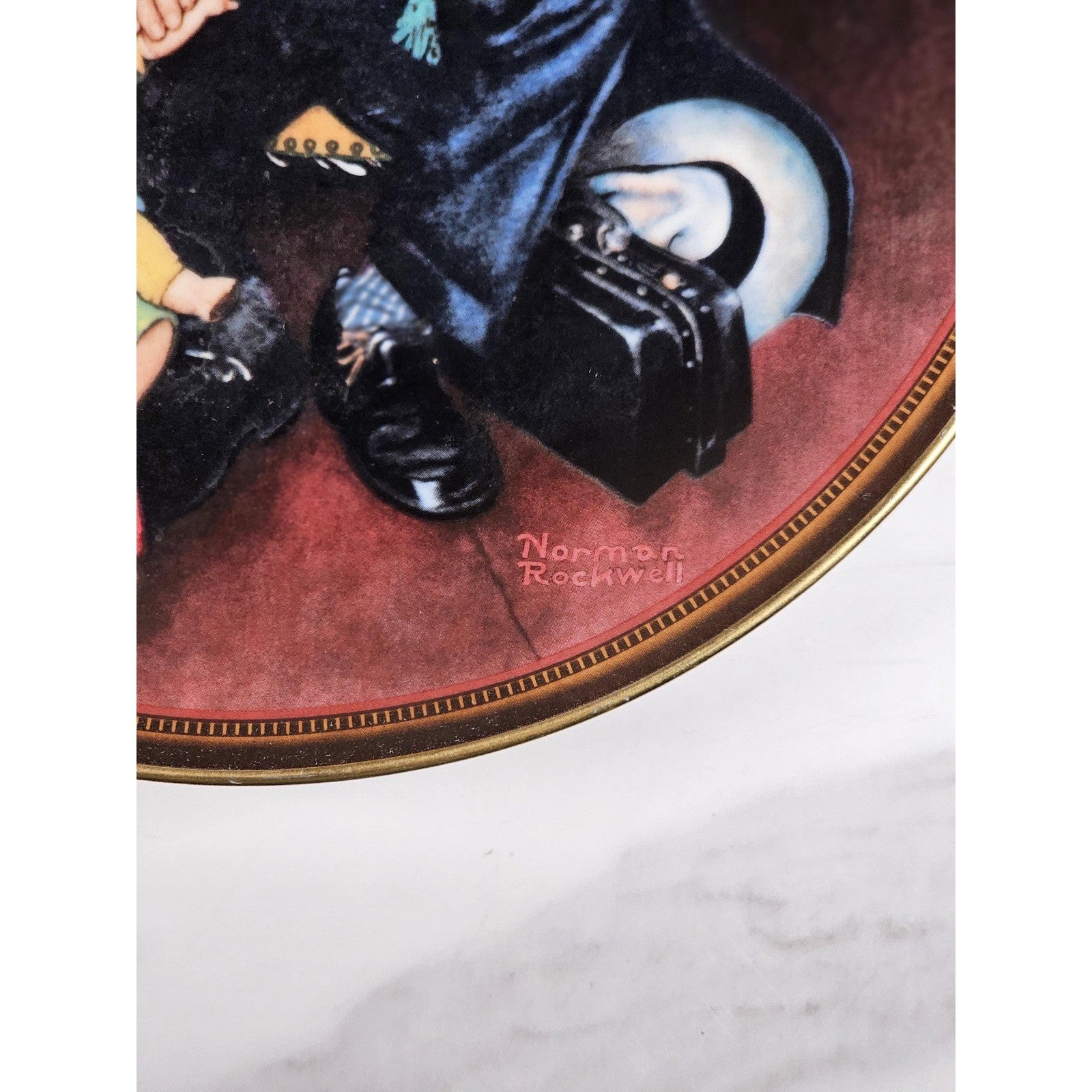 Norman Rockwell Tender Loving Care Knowles Plate 1988 Limited Edition