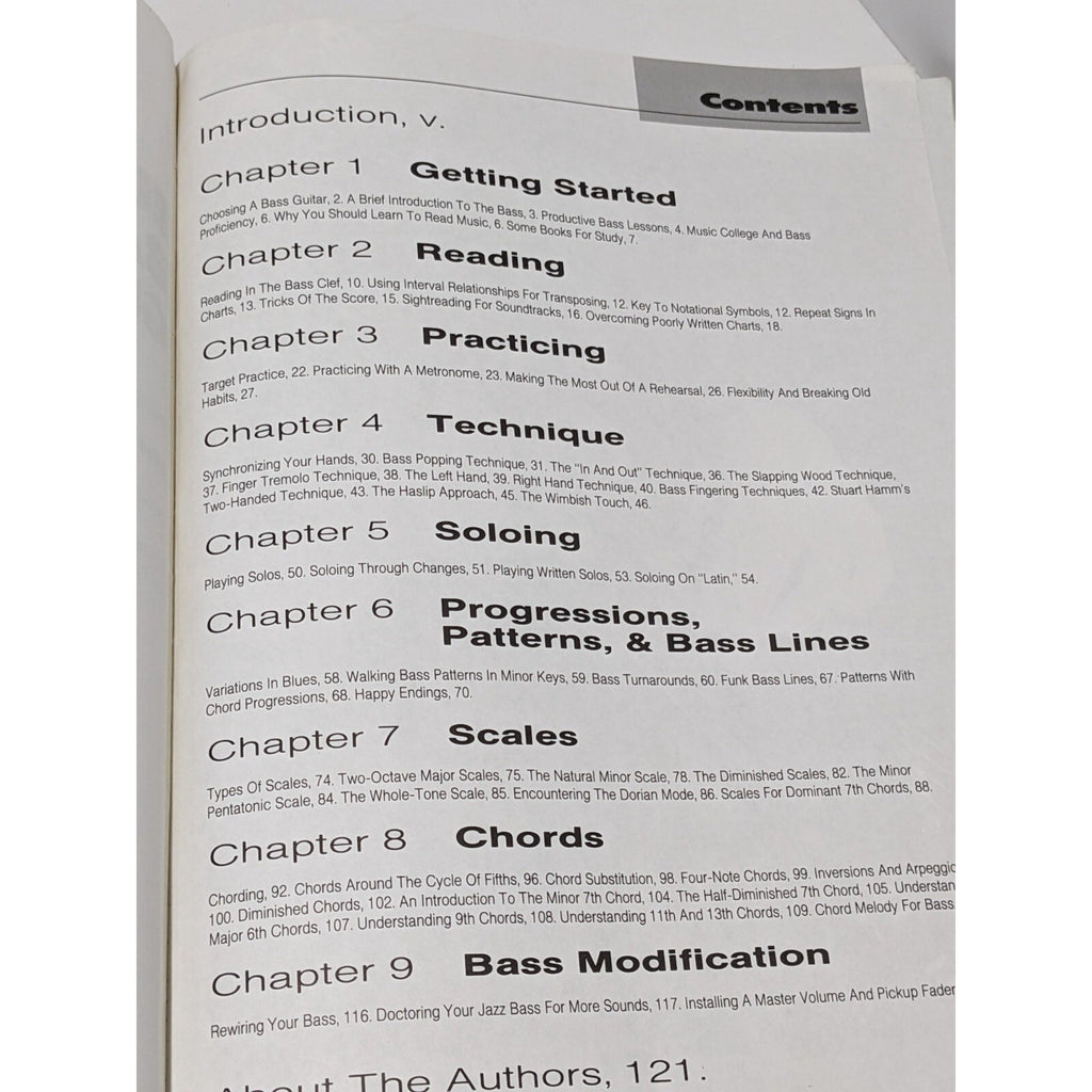 Electric Bass Guitar Instruction Book Revised Edition Paperback