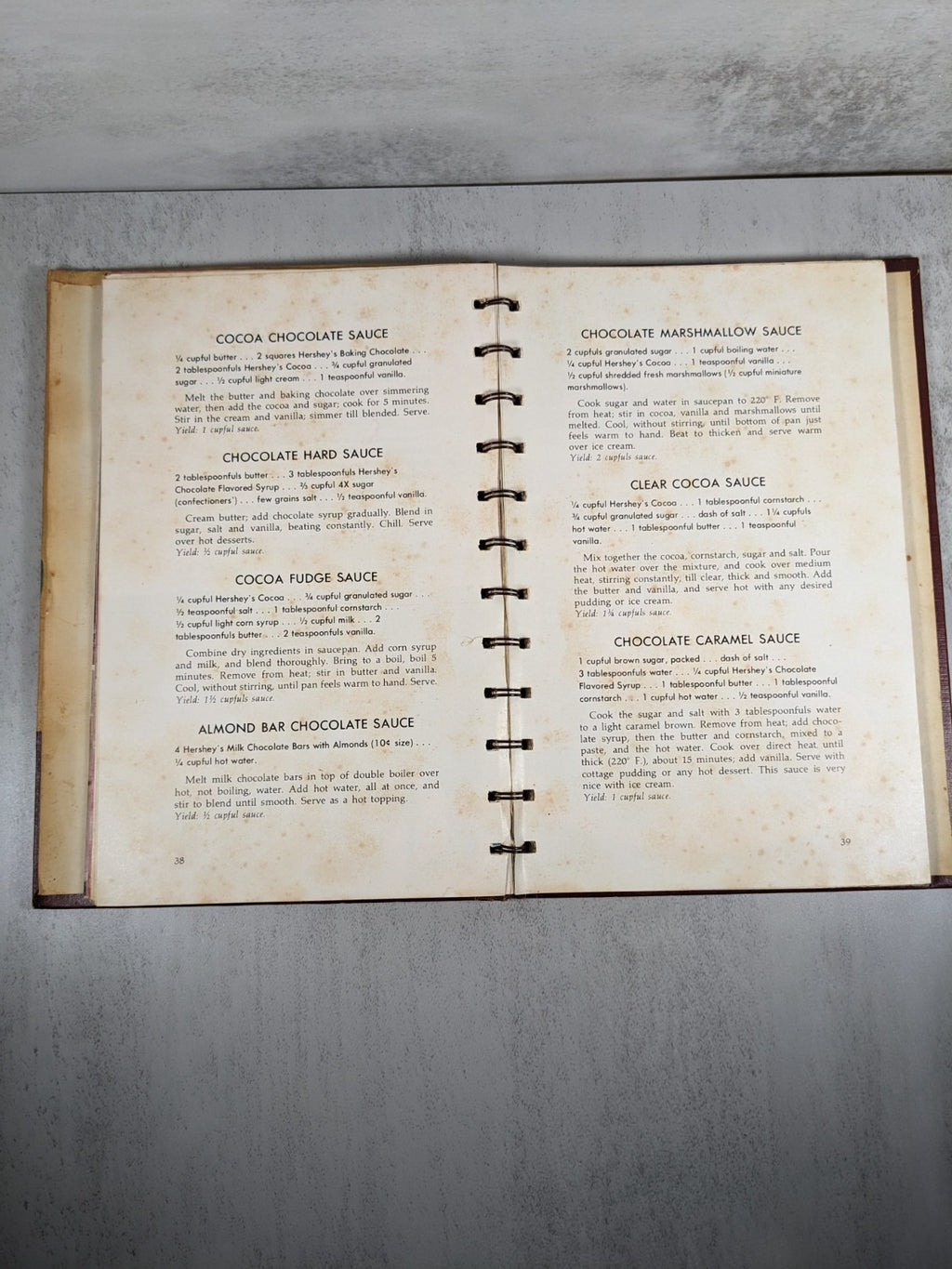 Hershey’s 1934 Cookbook Chocolate Recipes Baking Desserts Hardcover Book (1971)