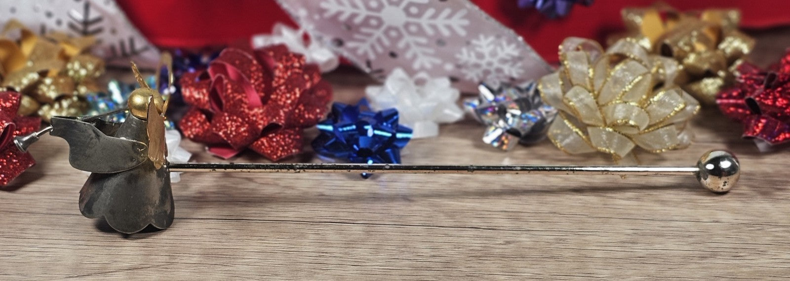 Vintage 1960s Metal Angel Candle Snuffer Home Decor