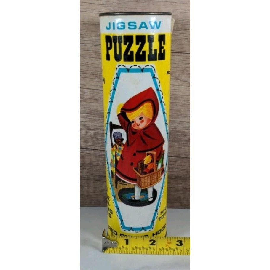 Vintage Little Red Riding Hood Puzzle Harrett Gilmar Tube 50pc