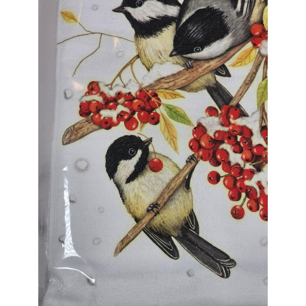 Vintage Mary Lake-Thompson Chickadee Flour Sack Kitchen Towel 30x30
