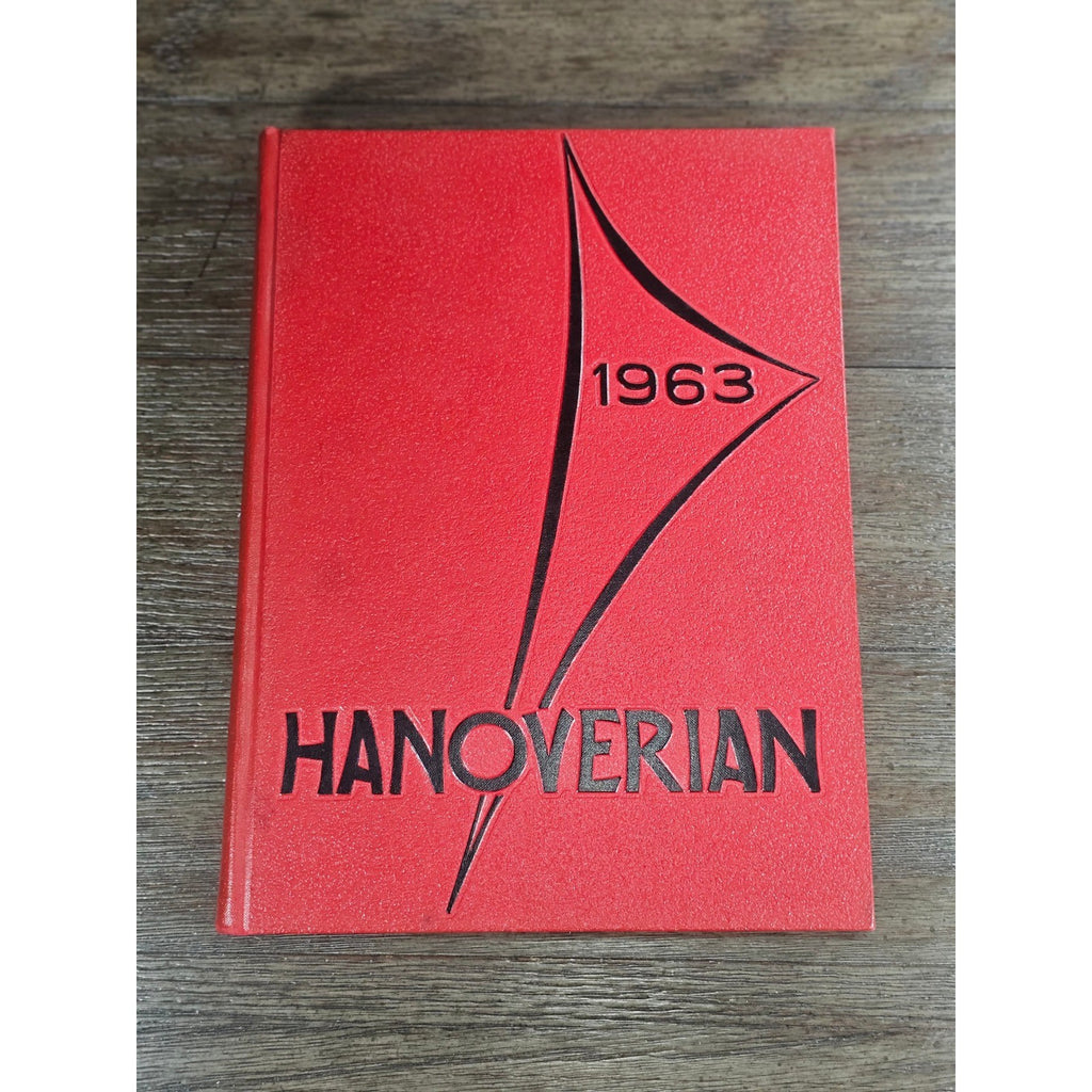 1963 Hanoverian Yearbook Wilmington NC Senior Class Red Hardcover