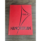 1963 Hanoverian Yearbook Wilmington NC Senior Class Red Hardcover