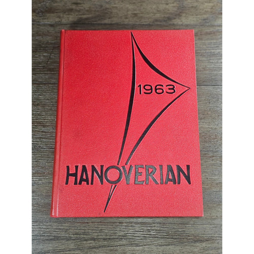 1963 Hanoverian Yearbook Wilmington NC Senior Class Red Hardcover