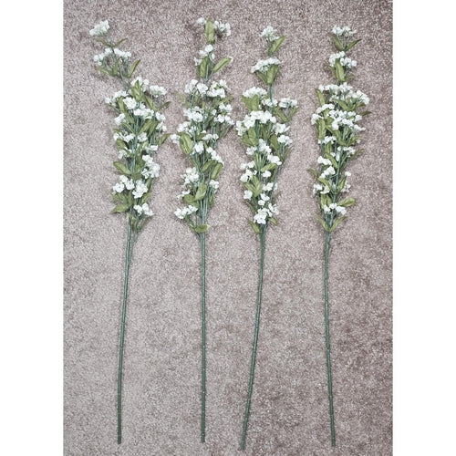23" Artificial White Gypsophila Stems Baby's Breath Faux Floral Decor