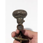 Antique Bronze Door Knob Latch Set 19th Century Hardware