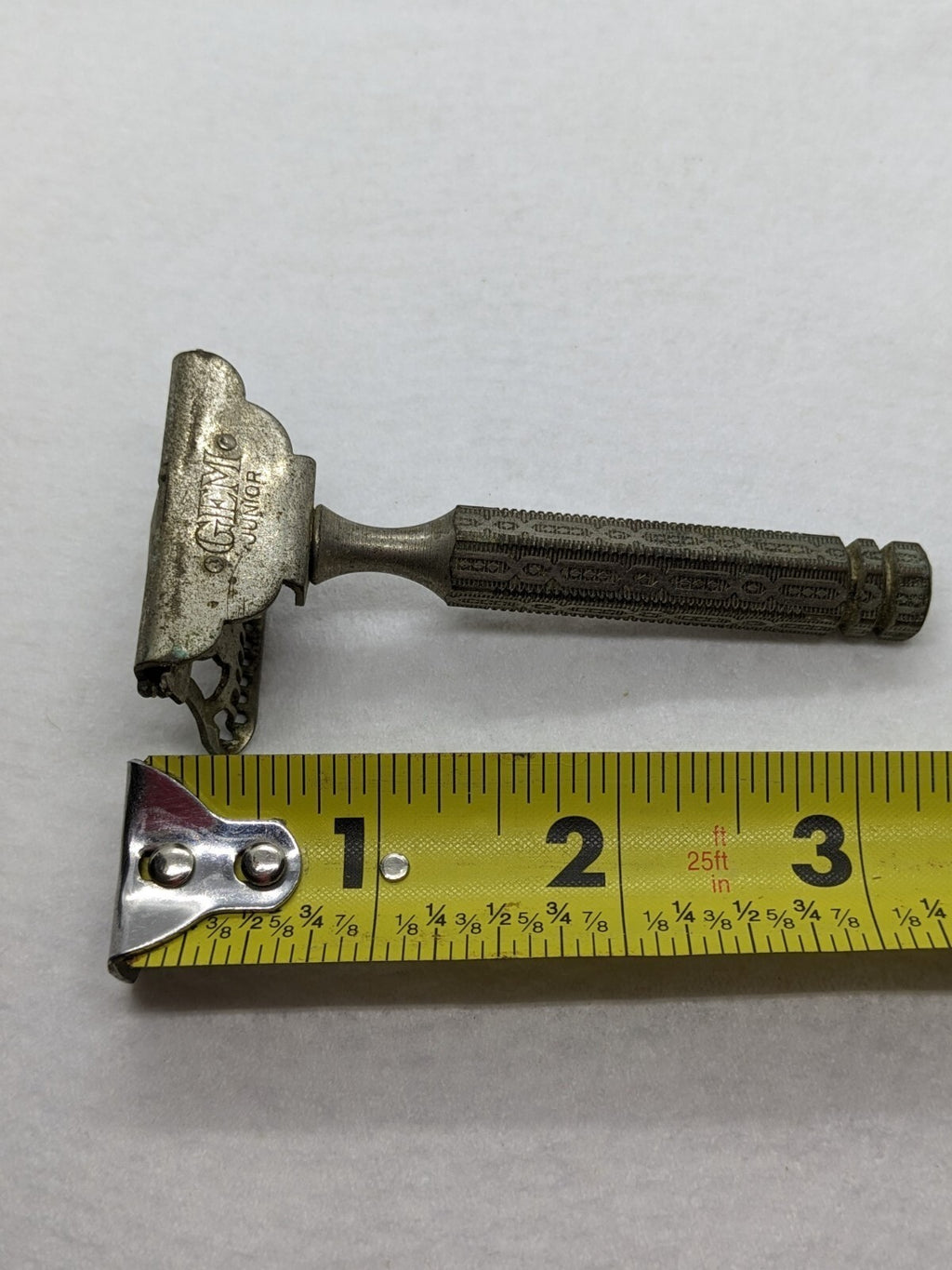 Antique Gem Junior Single-Edge Safety Razor With Ornate Handle - Collectible Vin