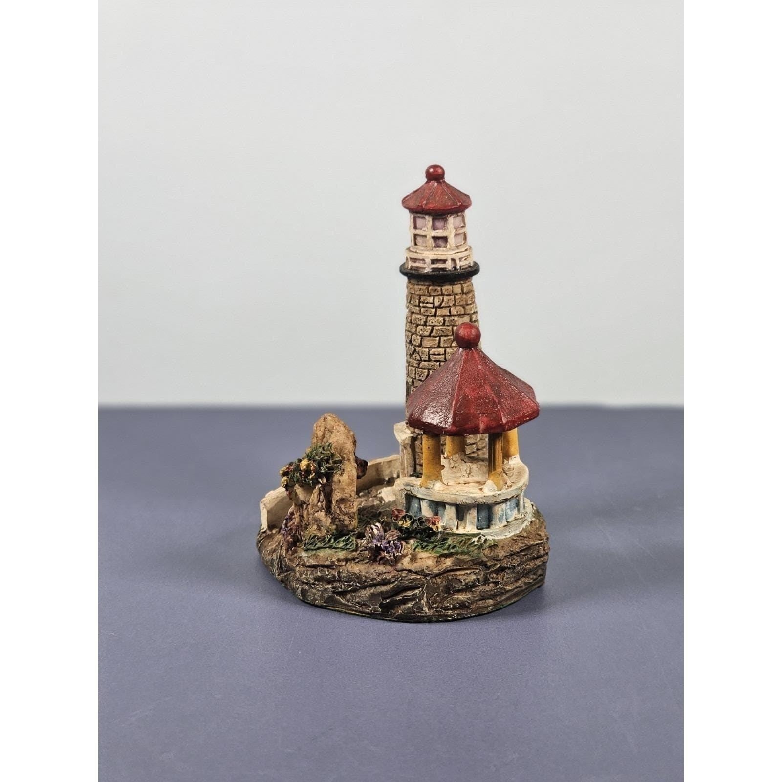 K's Collection Lighthouse Figurine Gazebo 1990s Coastal Decor