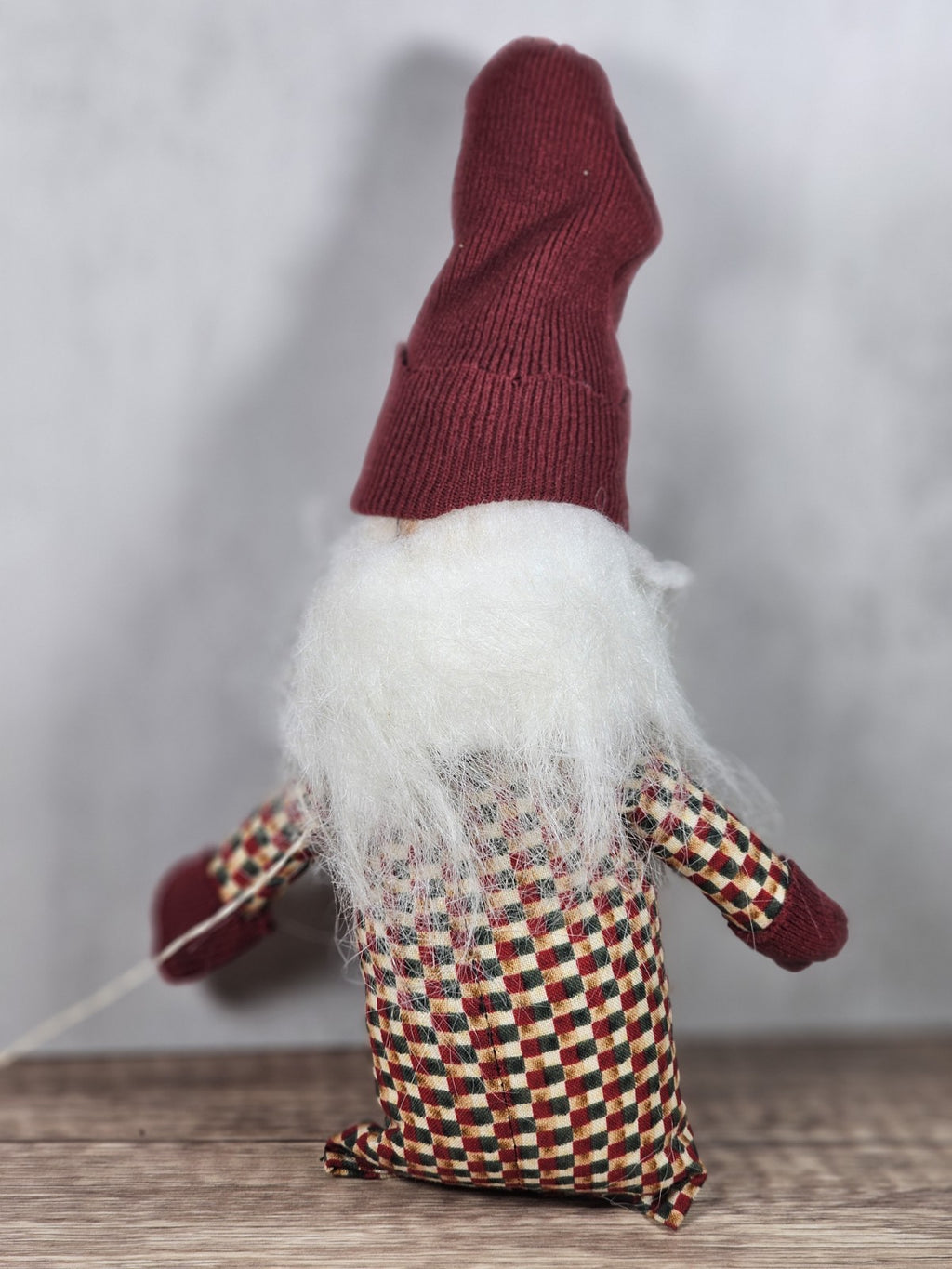 8 " Winter Gnome Shelf Sitter | Farmhouse Christmas Decor | Bendable Stocking