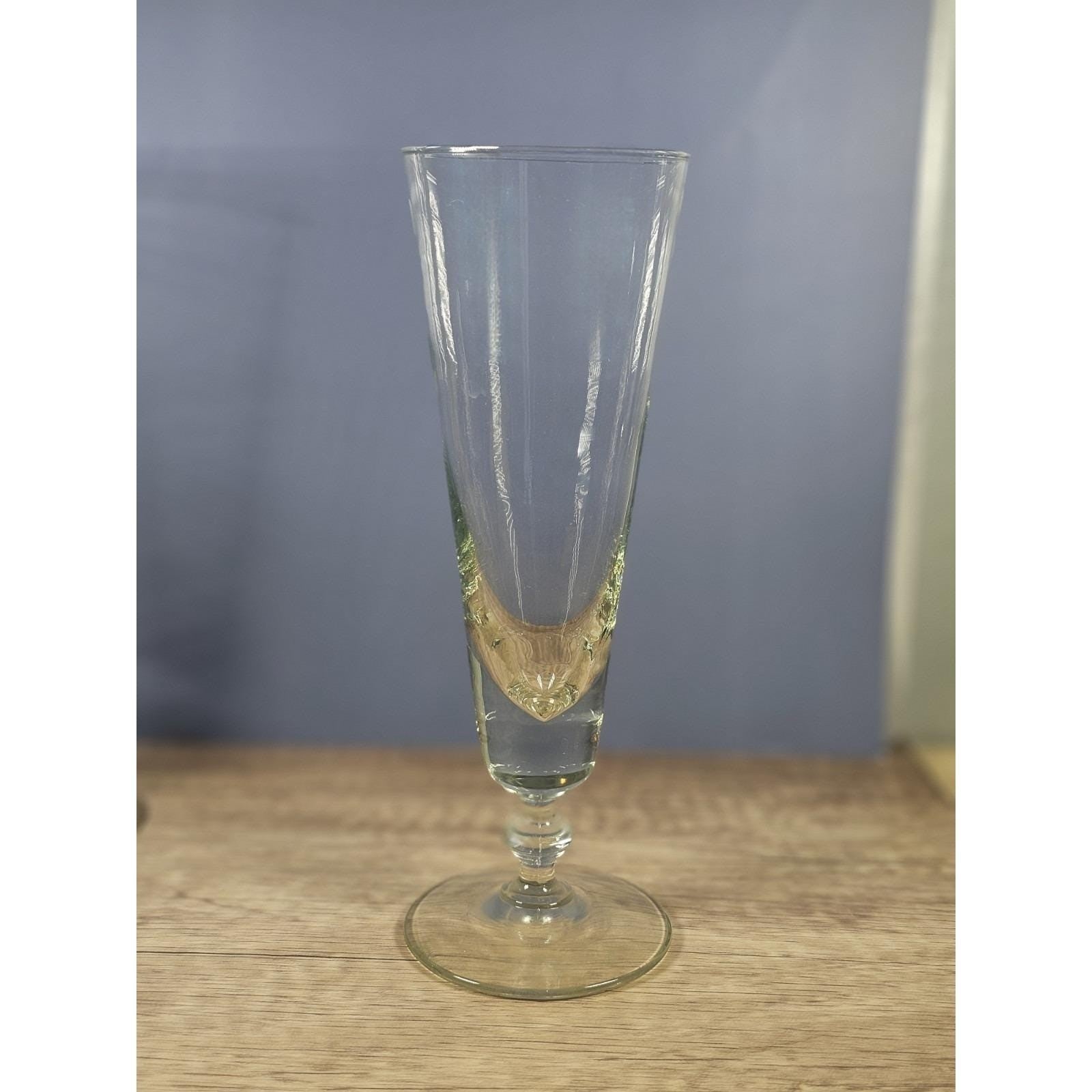 Vintage Pilsner Glasses Set of 3 Pedestal Beer Glass 9 Inch