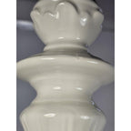 Williams Sonoma Candle Holder White Porcelain Italy Tall